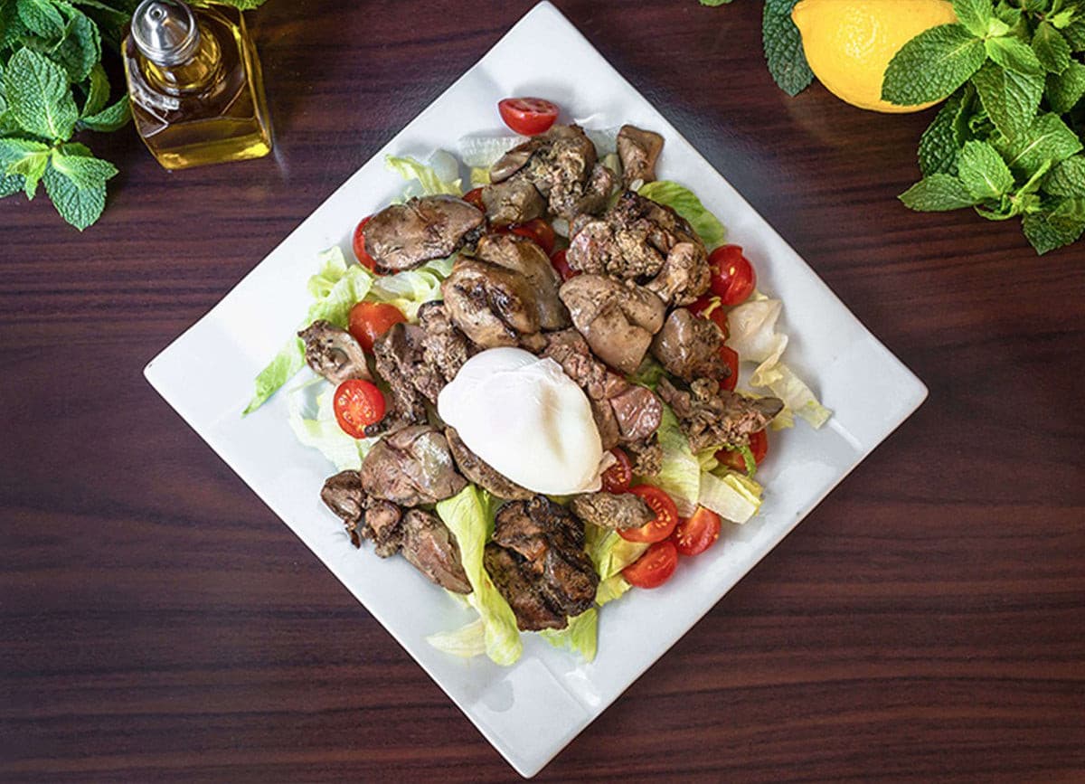 Salade de foies de volaille