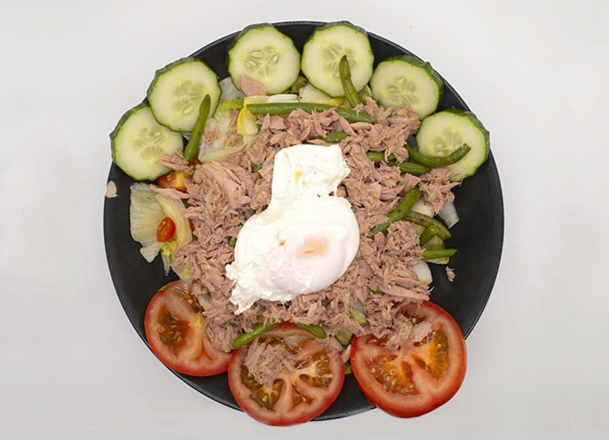 Salade de crudités au thon