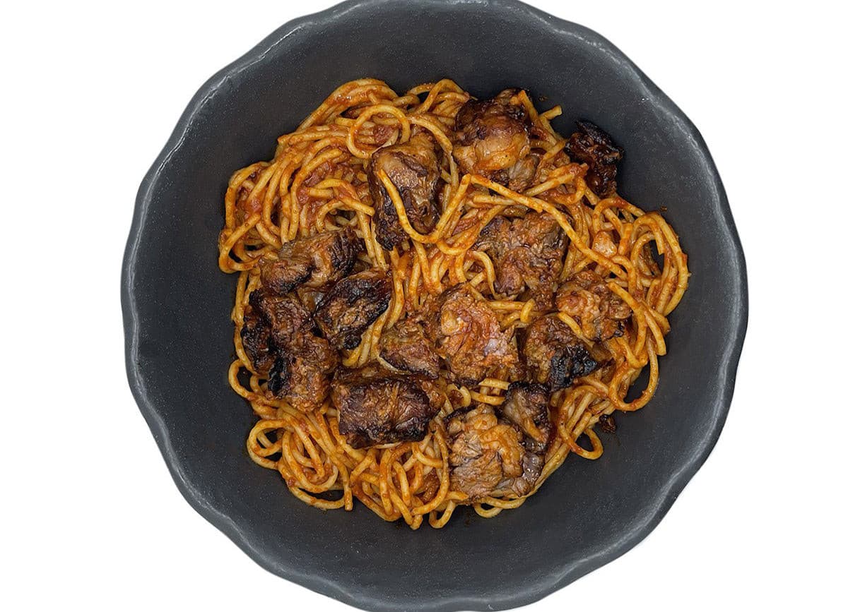 Spaghettis entrecôte