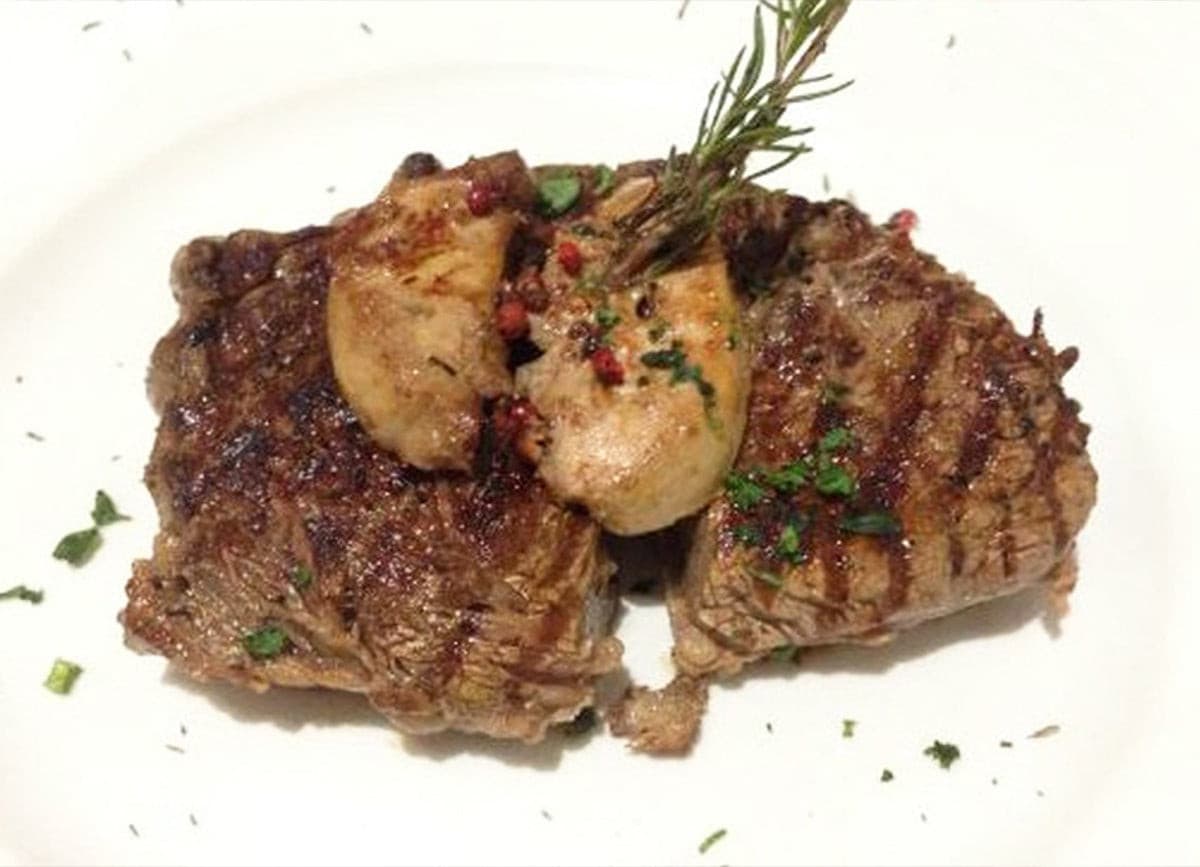 Entrecôte rossini au foie gras